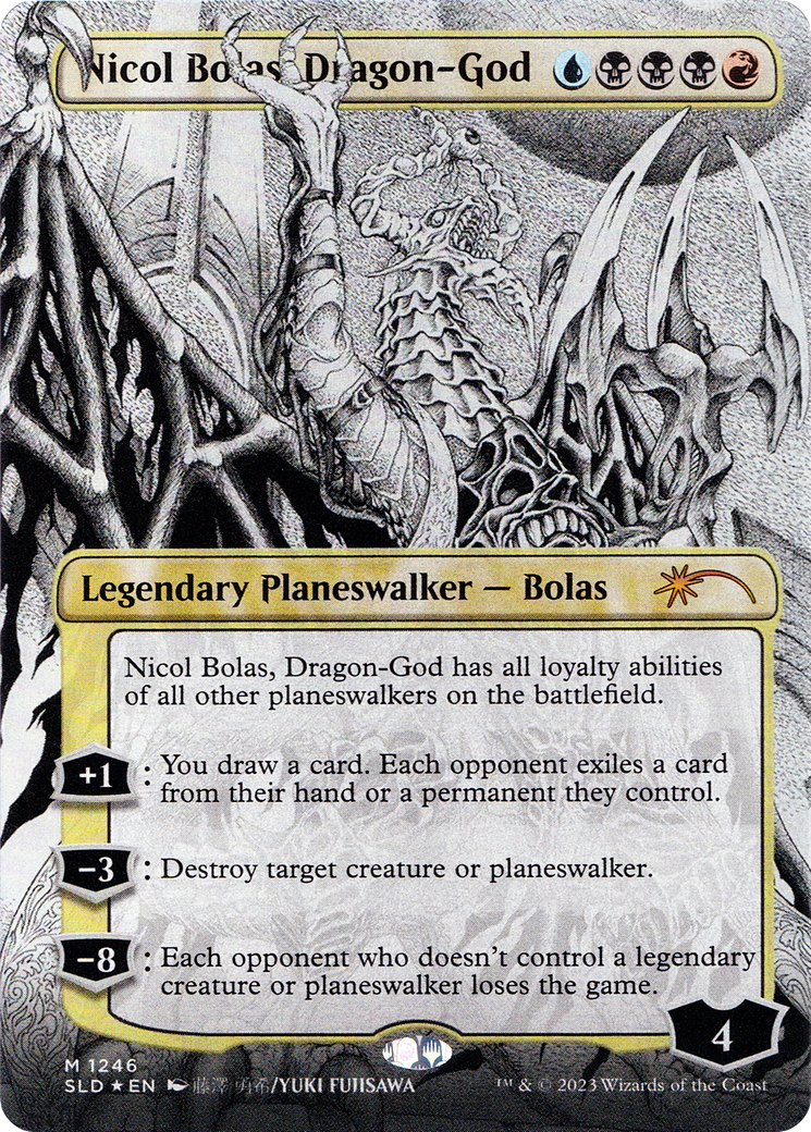 Nicol Bolas, Dragon-God (Borderless) [Série Secret Lair Drop] 