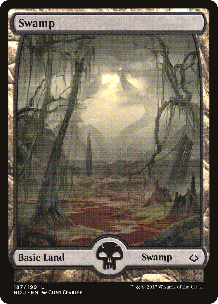 Swamp (187) - Full Art (HOU-187) - Hour of Devastation