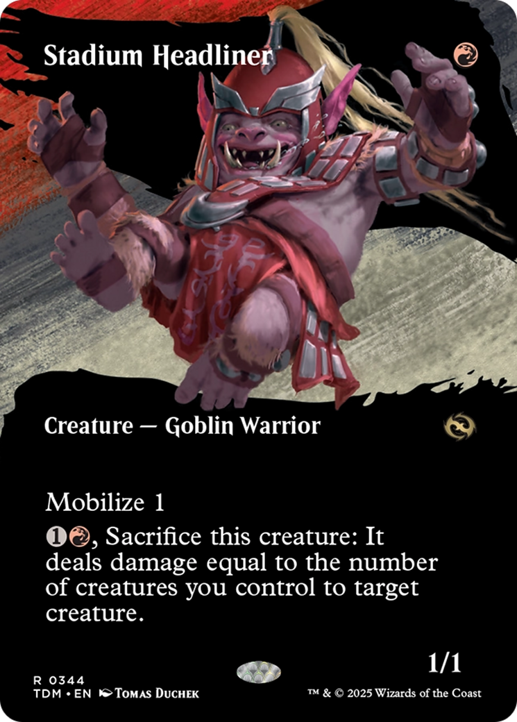 Stadium Headliner (Borderless) (TDM-344) - Tarkir: Dragonstorm: (Showcase) (Borderless) Foil
