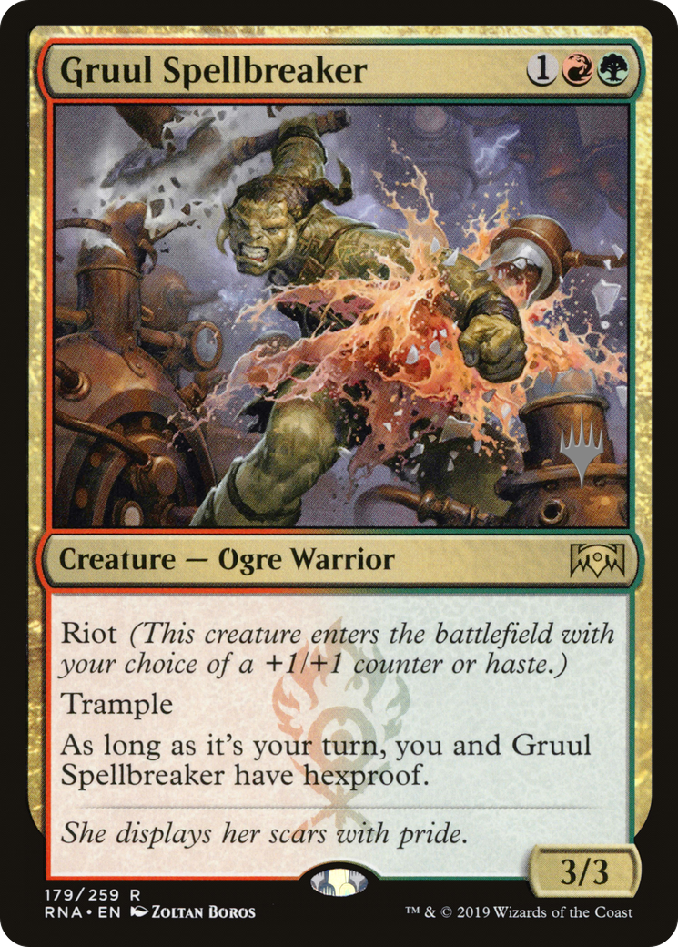 Gruul Spellbreaker (Pack promotionnel) [Promos Ravnica Allegiance] 