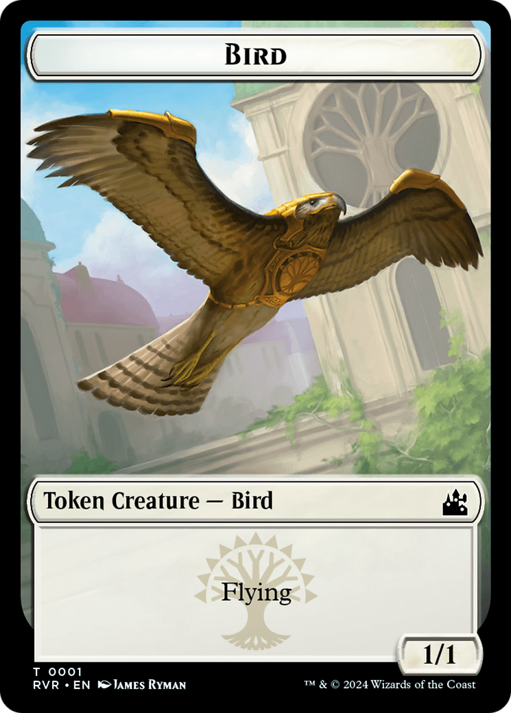 Oiseau // Jeton double face Voja [Jetons remasterisés Ravnica] 