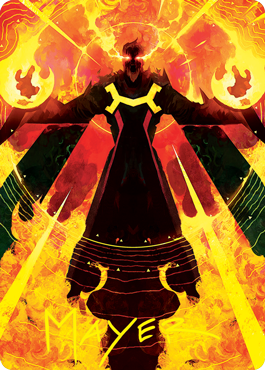 Carte d'art Rage d'Urza (signature estampillée or) [Strixhaven : School of Mages Art Series] 