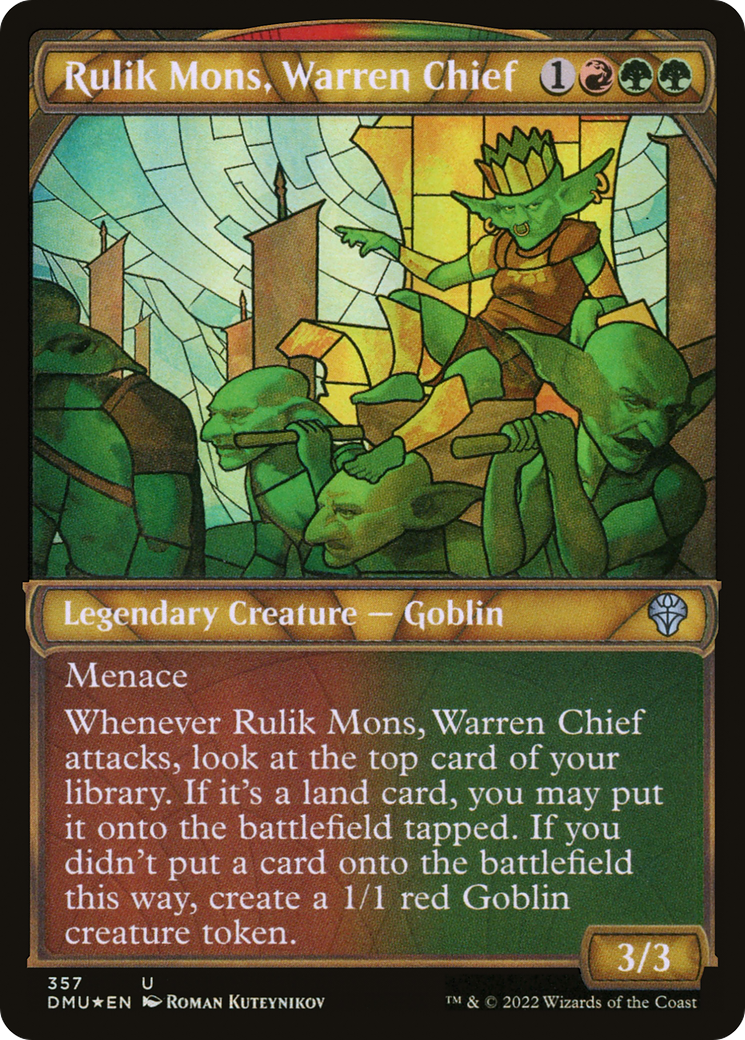 Rulik Mons, chef Warren (Showcase Texturé) [Dominaria United] 