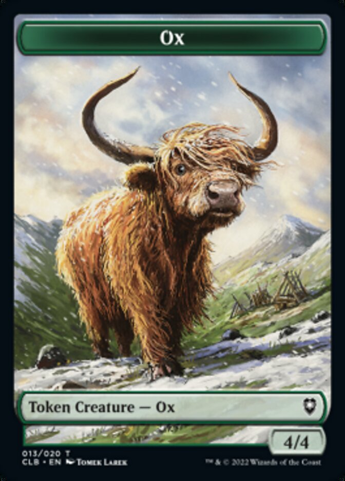Trésor // Jeton double face de bœuf [Commander Legends : Battle for Baldur's Gate Tokens] 
