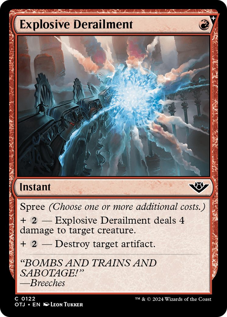 Déraillement explosif [Hors-la-loi de Thunder Junction] 