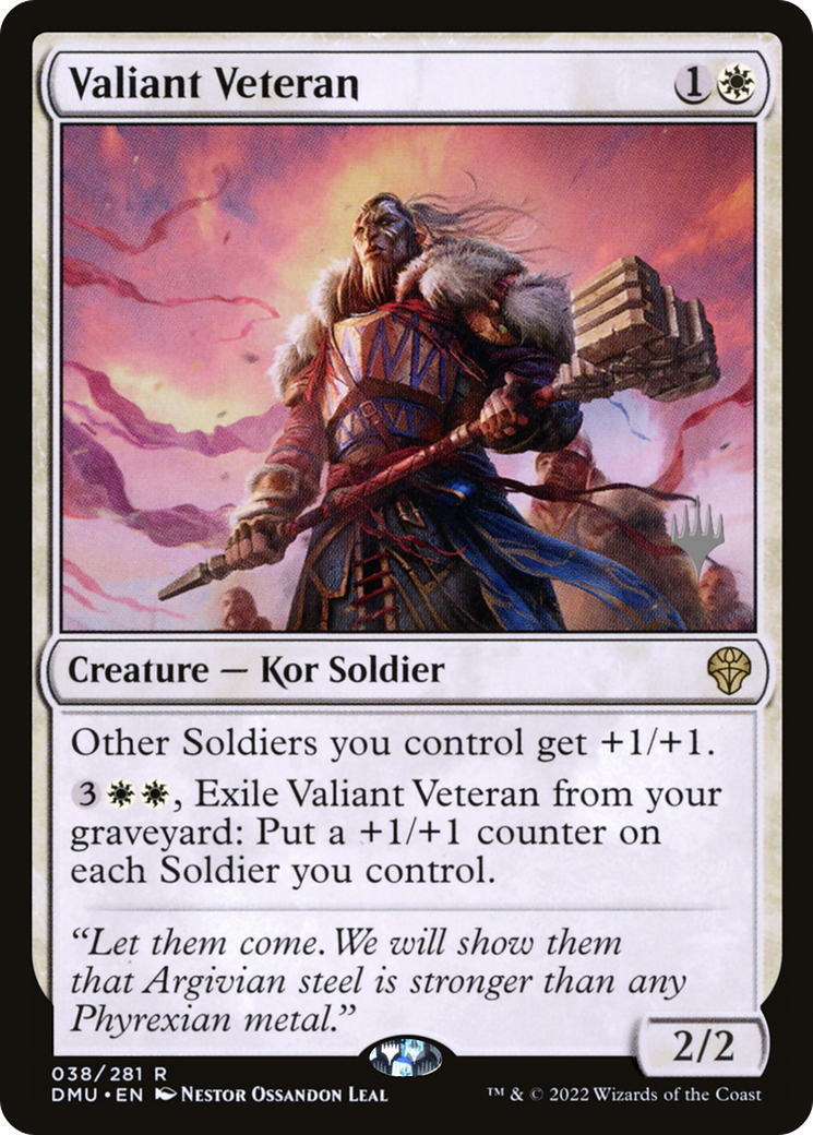 Valiant Veteran (Pack promotionnel) [Dominaria United Promos] 