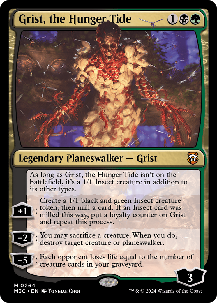 Grist, la marée de la faim (Ripple Foil) [Modern Horizons 3 Commander] 