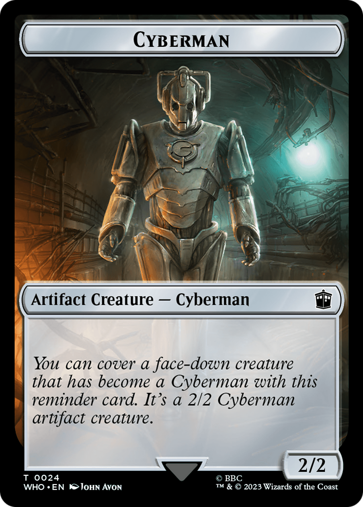 Alien // Jeton double face Cyberman [Doctor Who Tokens] 