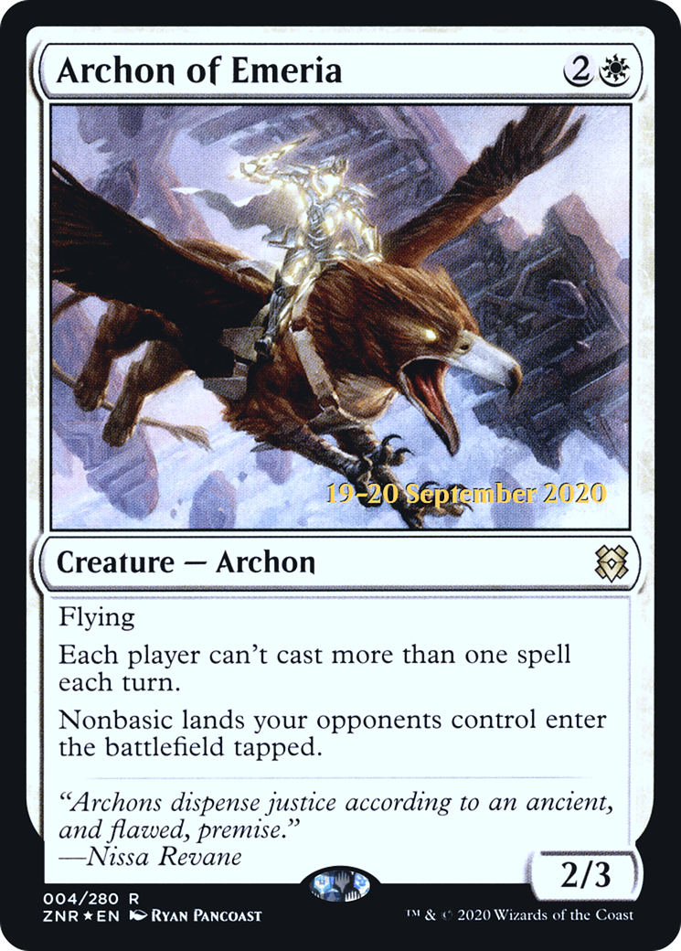 Archon of Emeria (PRE-04S) - Zendikar Rising Promos Foil