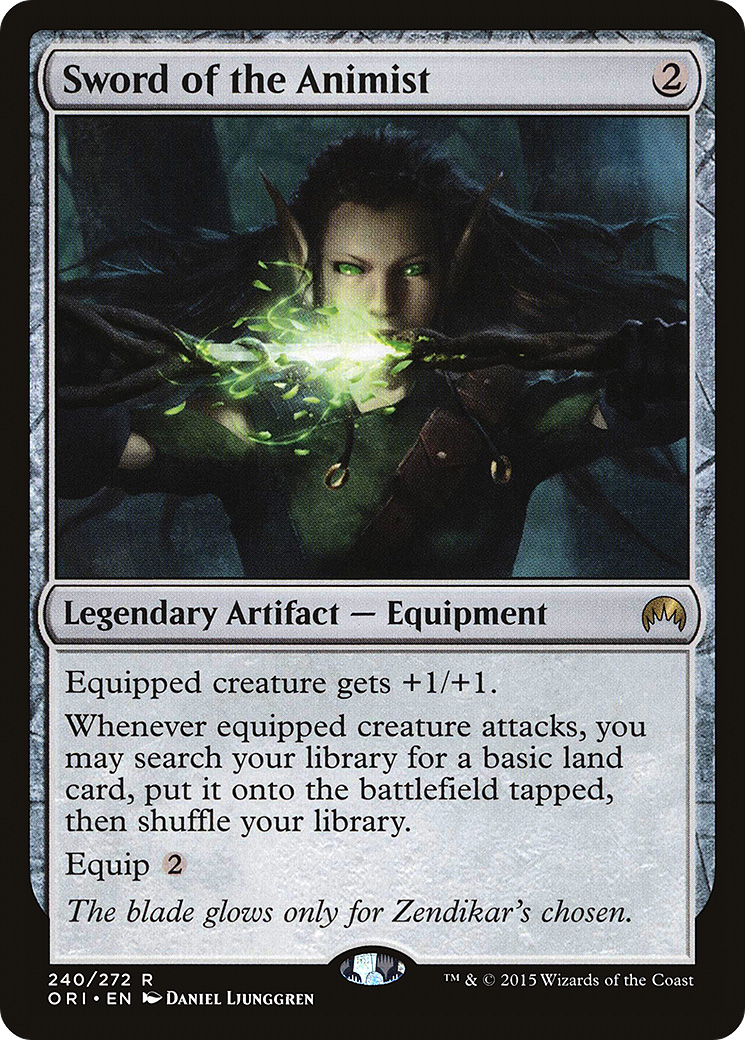 Sword of the Animist (ORI-240) - Magic Origins Foil