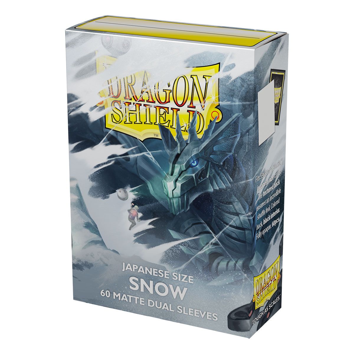 Dragon Shield : Pochettes taille japonaise 60ct - Neige (Dual Matte) 