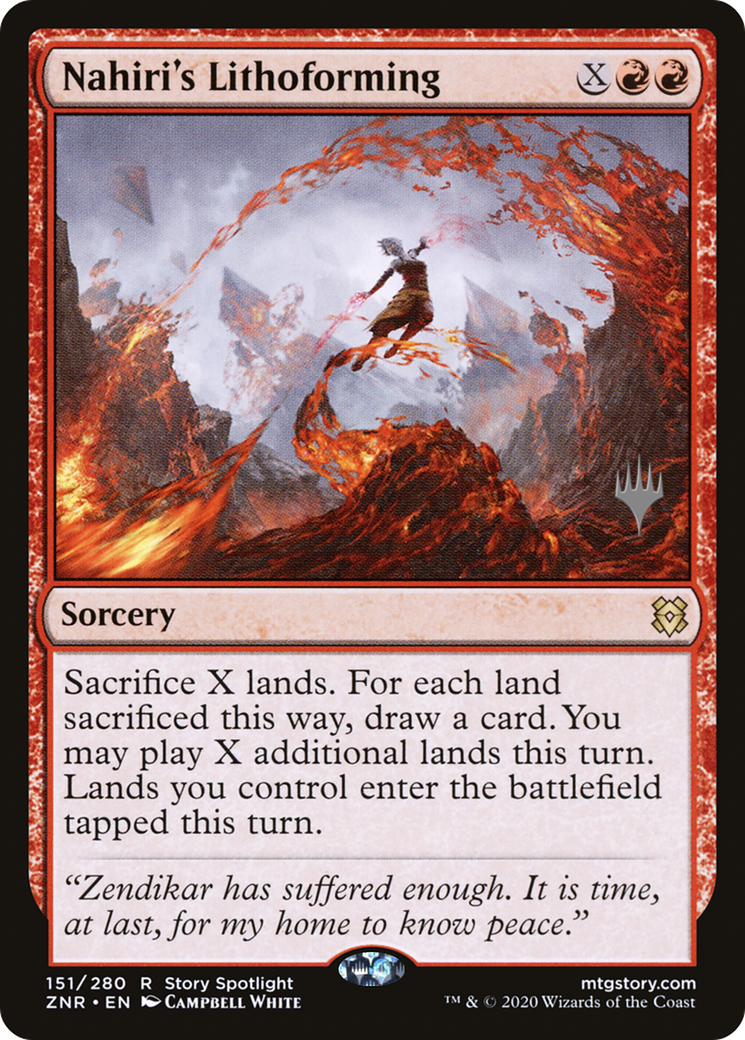 Nahiri's Lithoforming (PPZNR-151) - Zendikar Rising Promos