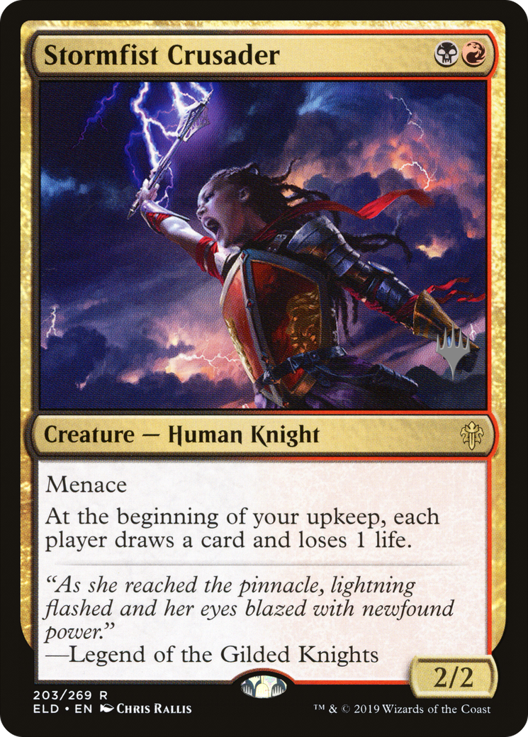 Crusader Stormfist (Pack promotionnel) [Promotions du Trône d'Eldraine] 