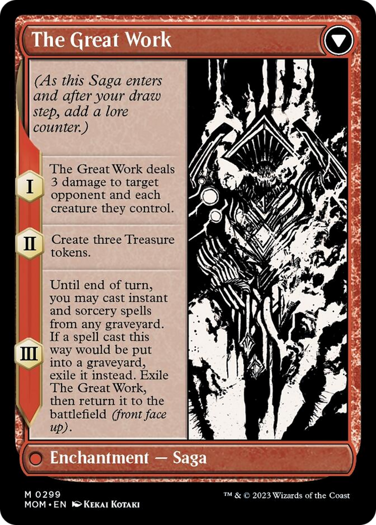 Urabrask // The Great Work (MOM-299) - March of the Machine: (Showcase) (Borderless)