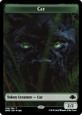 Zombie // Chat (008) Jeton double face [Jetons remasterisés Dominaria] 