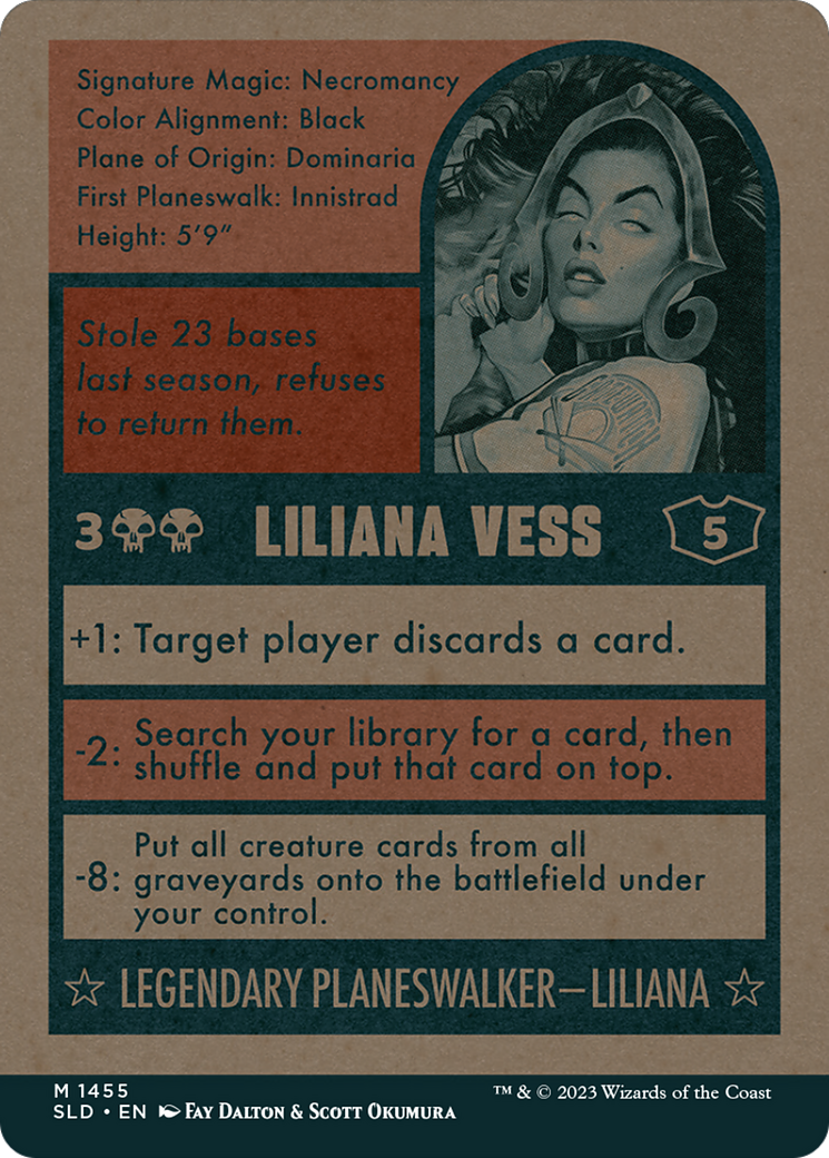 Liliana Vess // Liliana Vess (SLD-1455) - Secret Lair Drop: (Full Art) (Borderless)