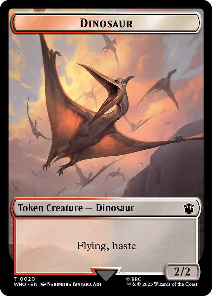 Alien // Jeton double face dinosaure [Doctor Who Tokens] 