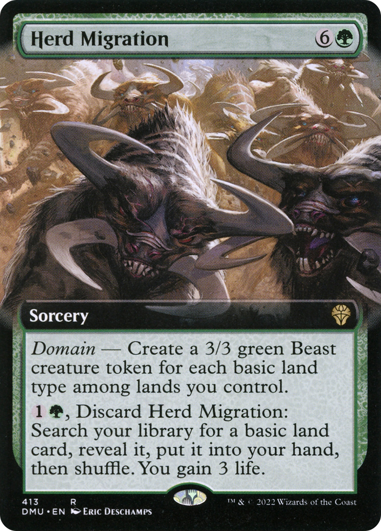 Migration du troupeau (art étendu) [Dominaria United] 
