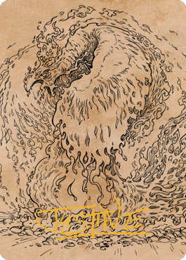 Carte d'art Nemesis Phoenix (signature estampillée or) [Commander Legends : Battle for Baldur's Gate Art Series] 