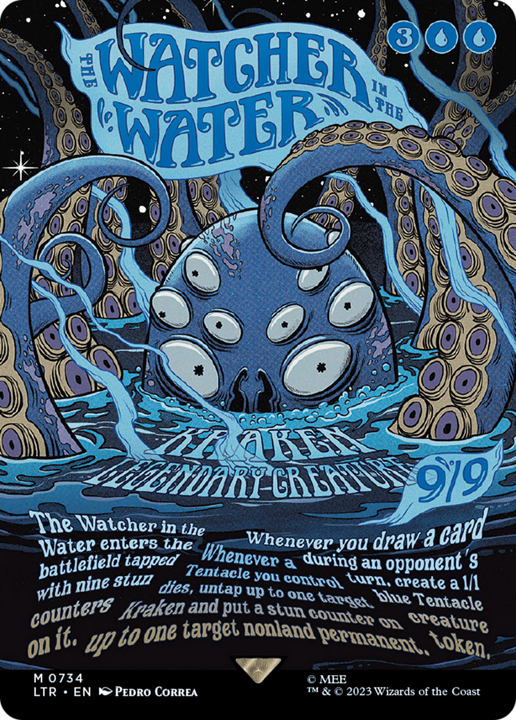 L'Observateur dans l'Eau (Affiche sans bordure) [Le Seigneur des Anneaux : Contes de la Terre du Milieu] 