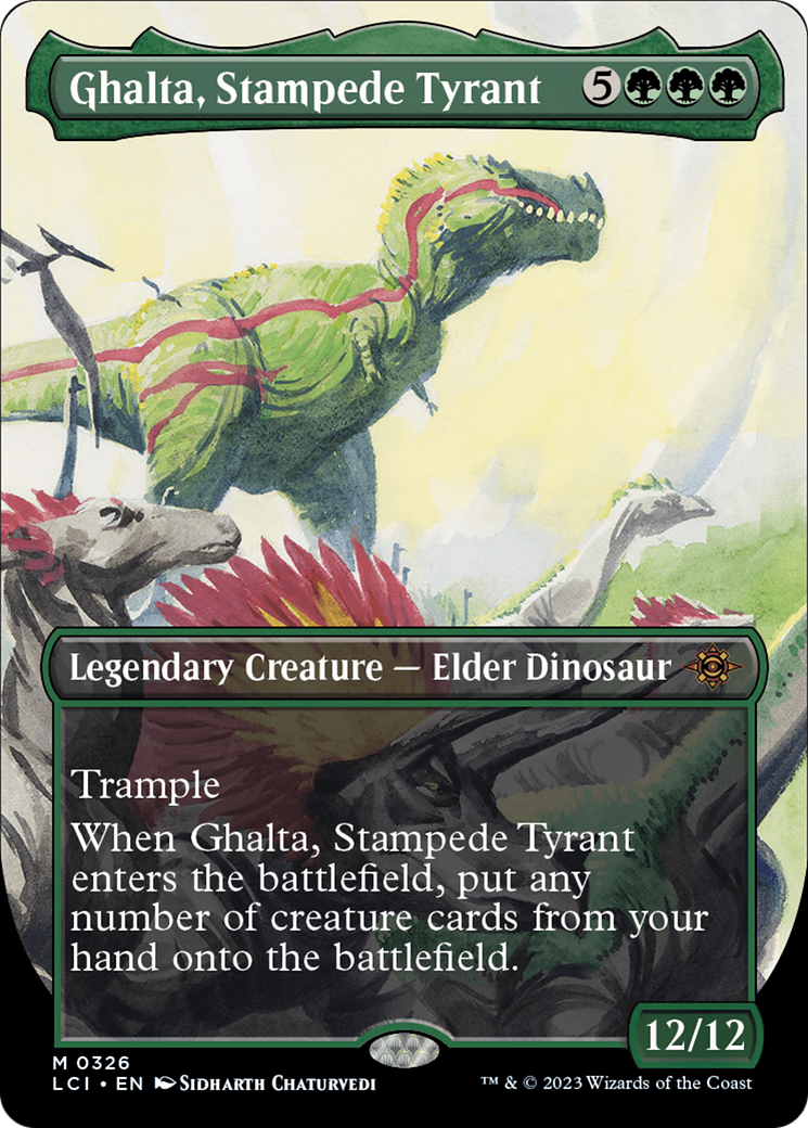 Ghalta, Stampede Tyrant (Borderless) (LCI-326) - The Lost Caverns of Ixalan (Borderless)