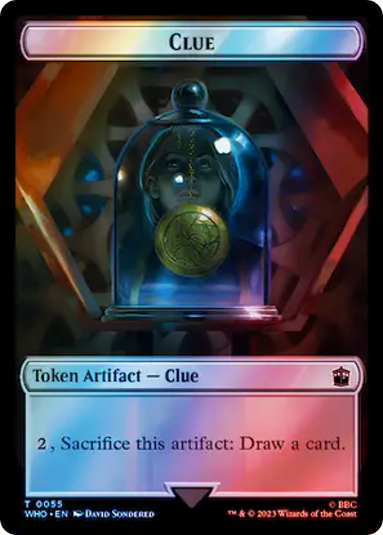 Poisson // Indice (0055) Jeton double face (Surge Foil) [Doctor Who Tokens] 