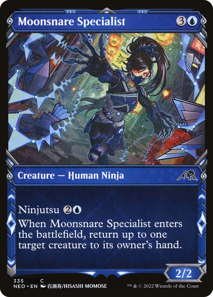 Spécialiste Moonsnare (Showcase Ninja) [Kamigawa: Neon Dynasty] 