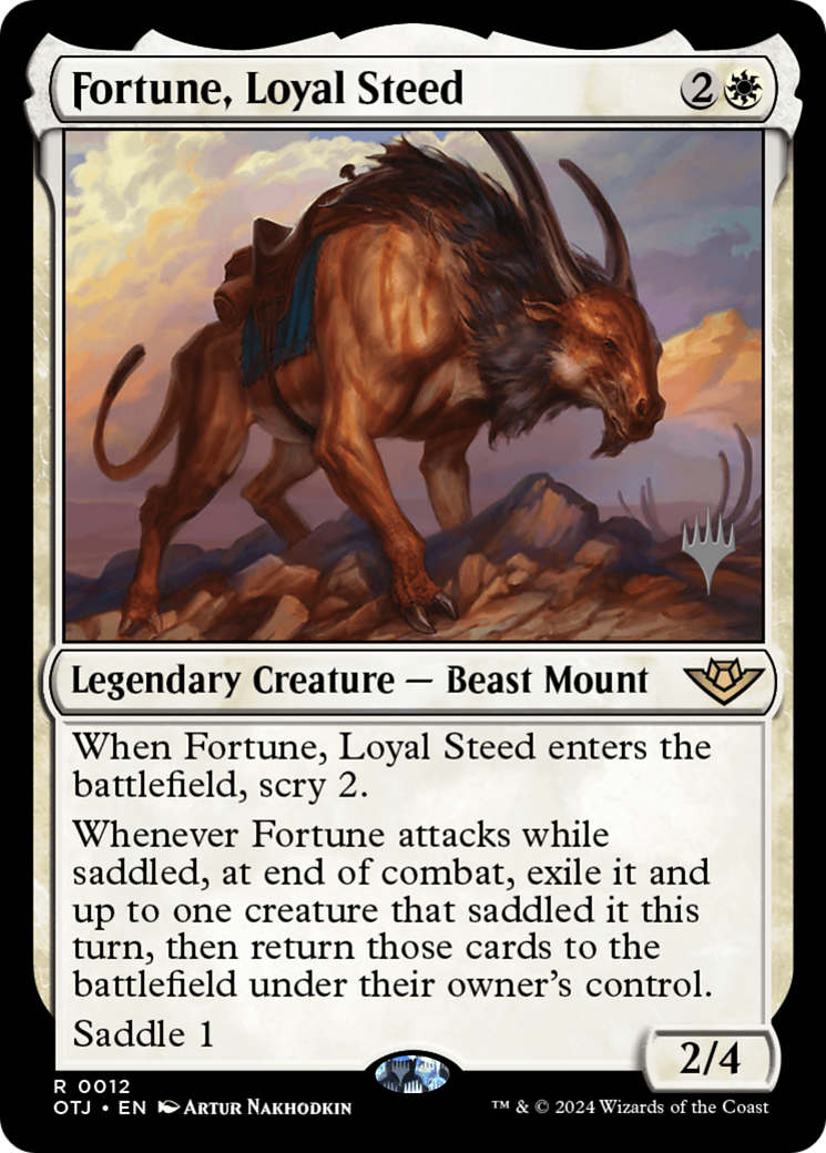 Fortune, Loyal Steed (Pack promotionnel) [Promotions des hors-la-loi de Thunder Junction] 