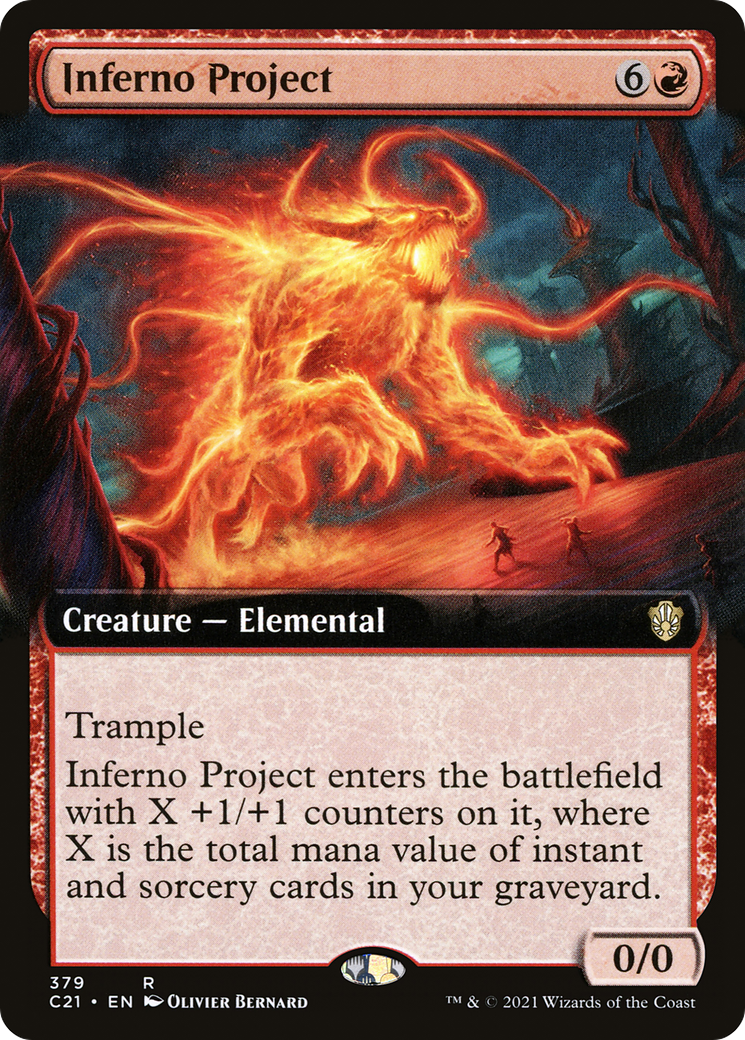 Projet Inferno (art étendu) [Commander 2021] 