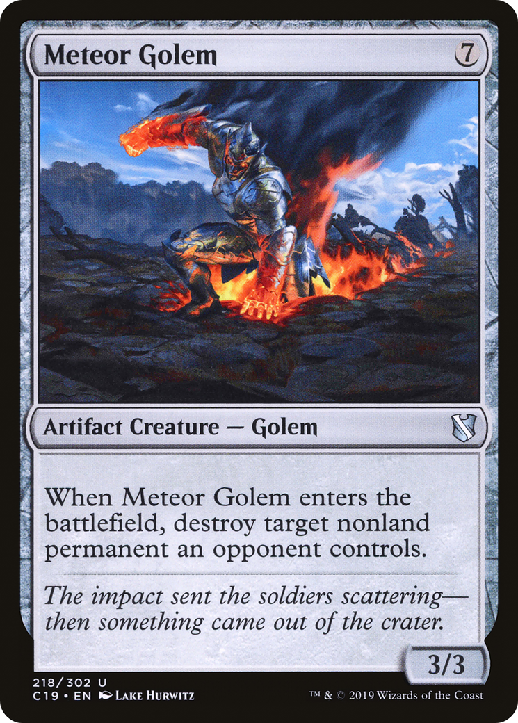 Golem météore [Commandant 2019] 