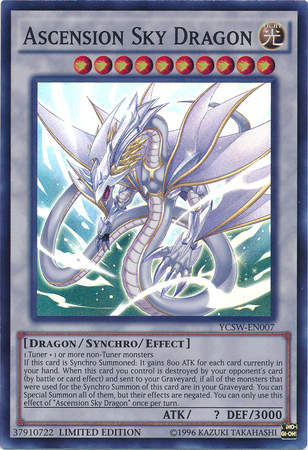 Ascension Sky Dragon (YCSW-EN007) - Super Rare