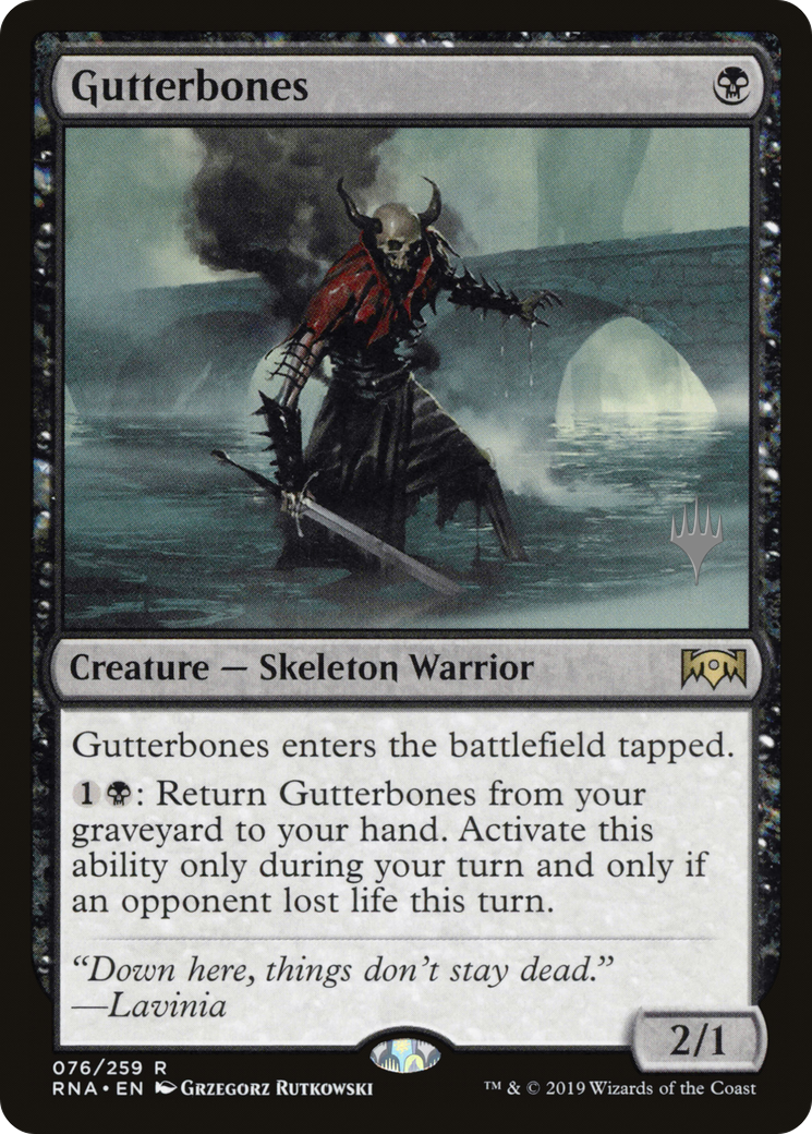 Gutterbones (Pack promotionnel) [Promos Ravnica Allegiance] 