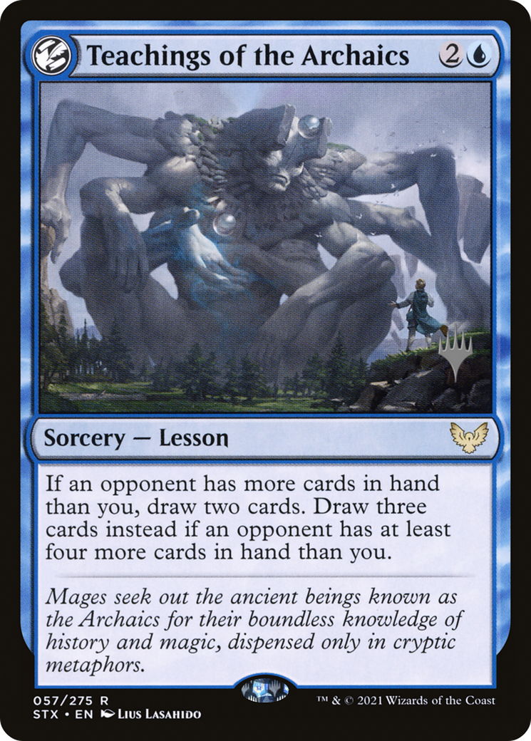 Enseignements des Archaïques (Pack Promo) [Strixhaven : Promos de l'École des Mages] 