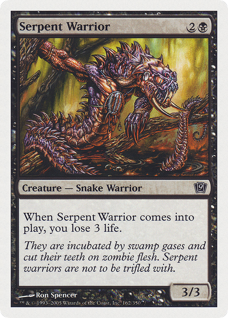 Serpent Warrior (9ED-162) - 9th Edition Foil
