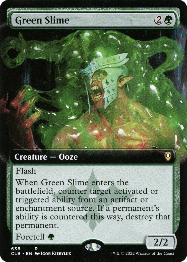 Slime verte (art étendu) [Commander Legends : Battle for Baldur's Gate] 