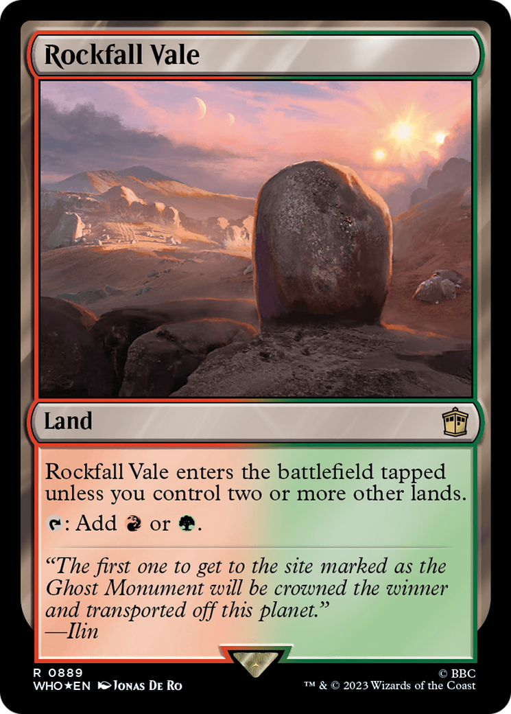 Rockfall Vale (WHO-889) - Doctor Who Foil