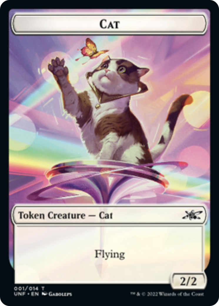 Chat // Jeton double face Storm Crow [Jetons Unfinity] 
