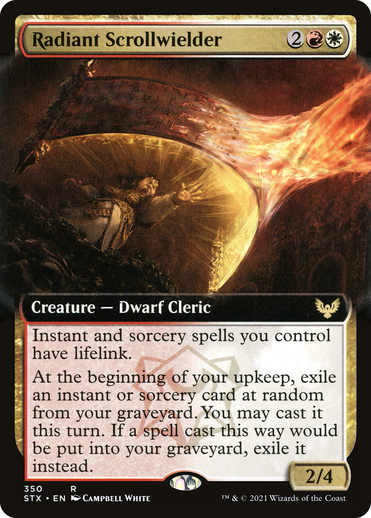 Radiant Scrollwielder (Extended Art) [Strixhaven: École des Mages] 