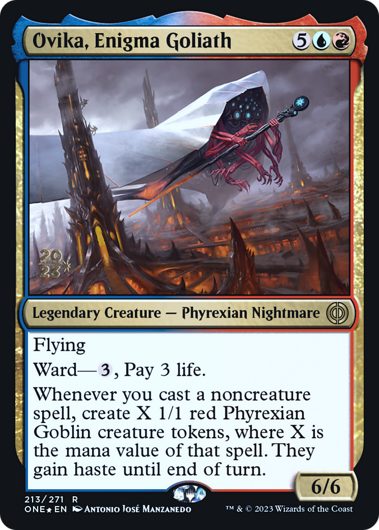 Ovika, Enigma Goliath [Phyrexia : All Will Be One Promos Avant-première] 