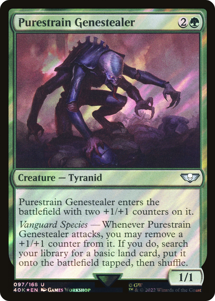 Purestrain Genestealer (Feuille de surtension) [Warhammer 40,000] 