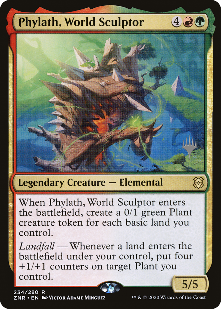 Phylath, sculpteur du monde (Pack promotionnel) [Zendikar Rising Promos] 