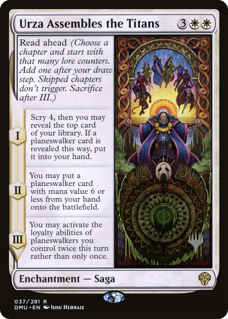 Urza assemble les Titans (Pack promotionnel) [Dominaria United Promos] 