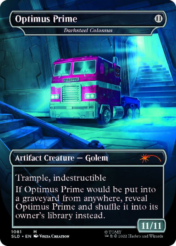 Darksteel Colossus - Optimus Prime (sans bordure) [Secret Lair Drop Series] 
