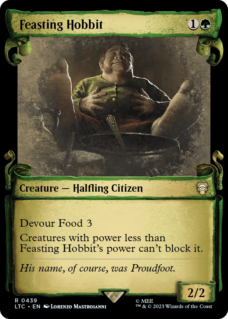 Feasting Hobbit (LTC-439) - Tales of Middle-earth Commander: (Showcase)