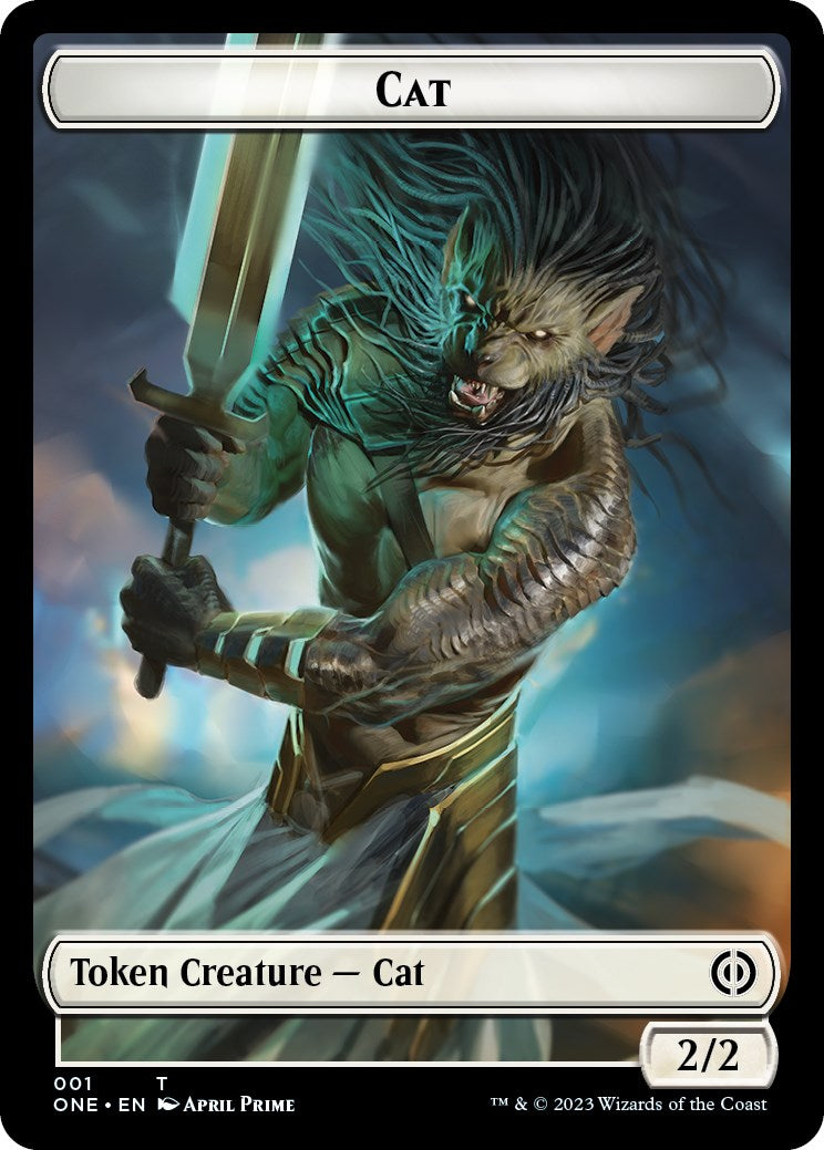 Oiseau // Chat jeton double face [Phyrexia : Tous seront un jeton de commandant] 