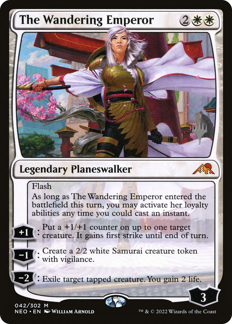 L'Empereur errant (Pack promotionnel) [Kamigawa: Promos Neon Dynasty] 