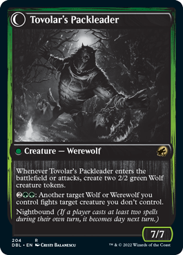 Maître chasseur de Tovolar // Chef de meute de Tovolar [Innistrad : Double fonctionnalité] 