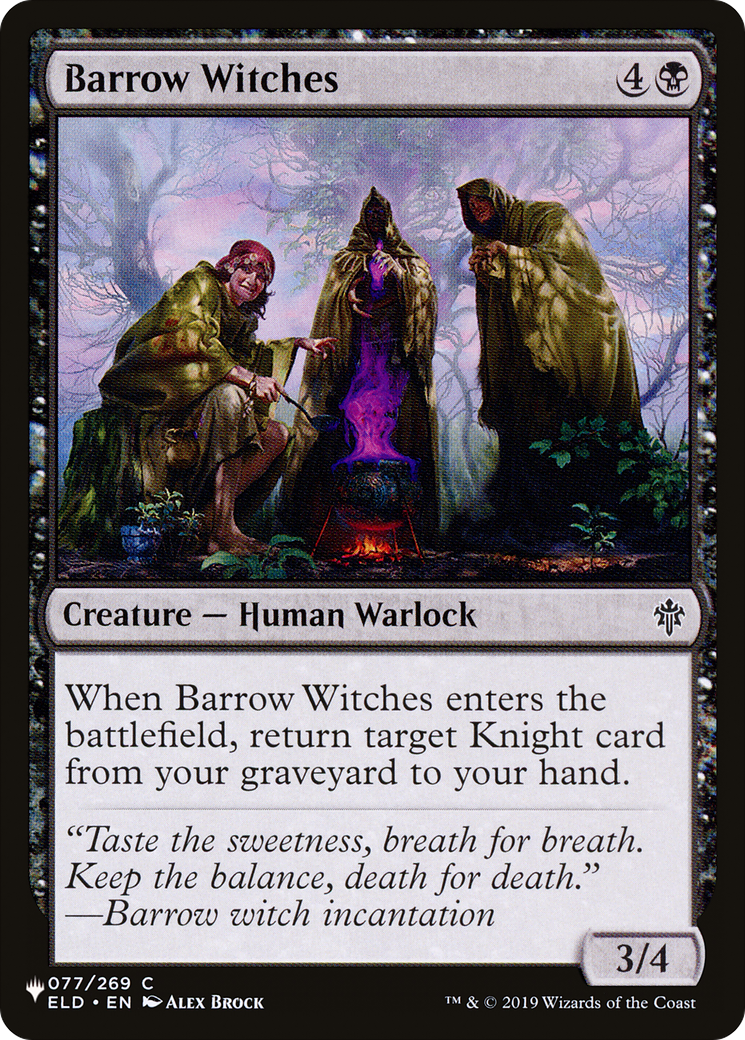 Sorcières de Barrow [La liste] 
