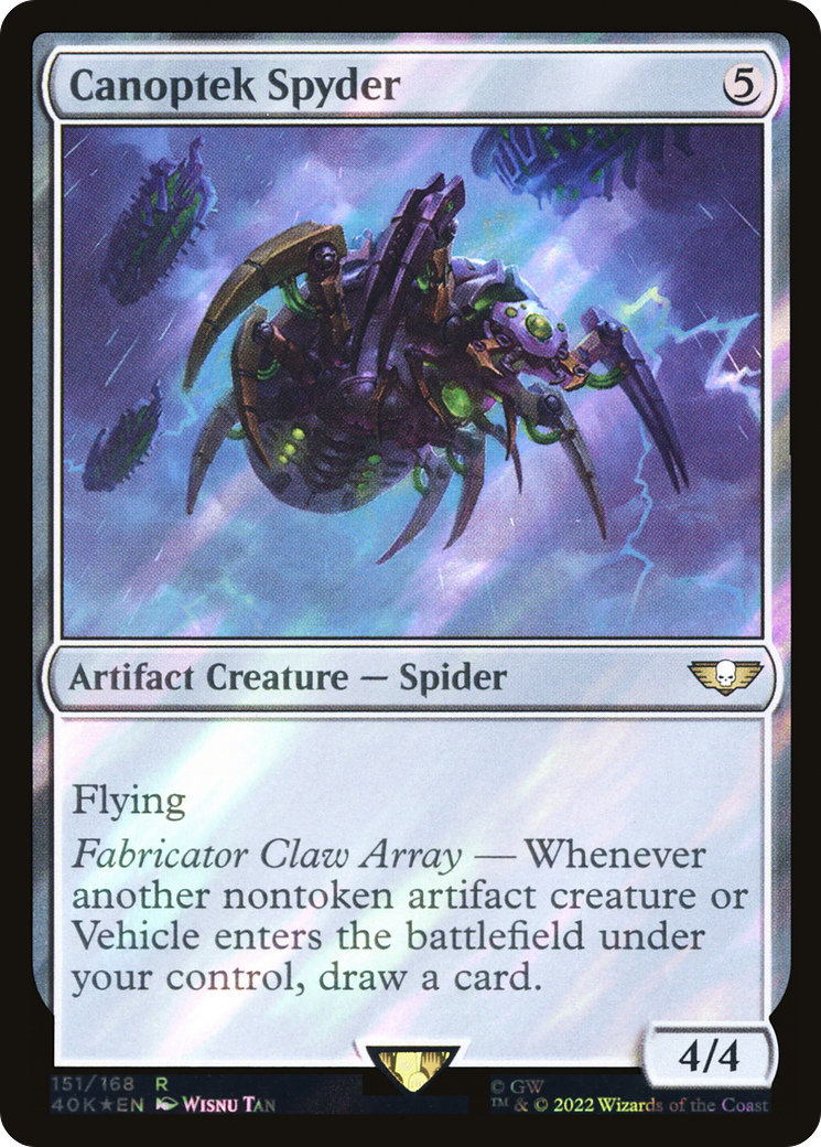 Canoptek Spyder (feuille de surtension) [Warhammer 40,000] 