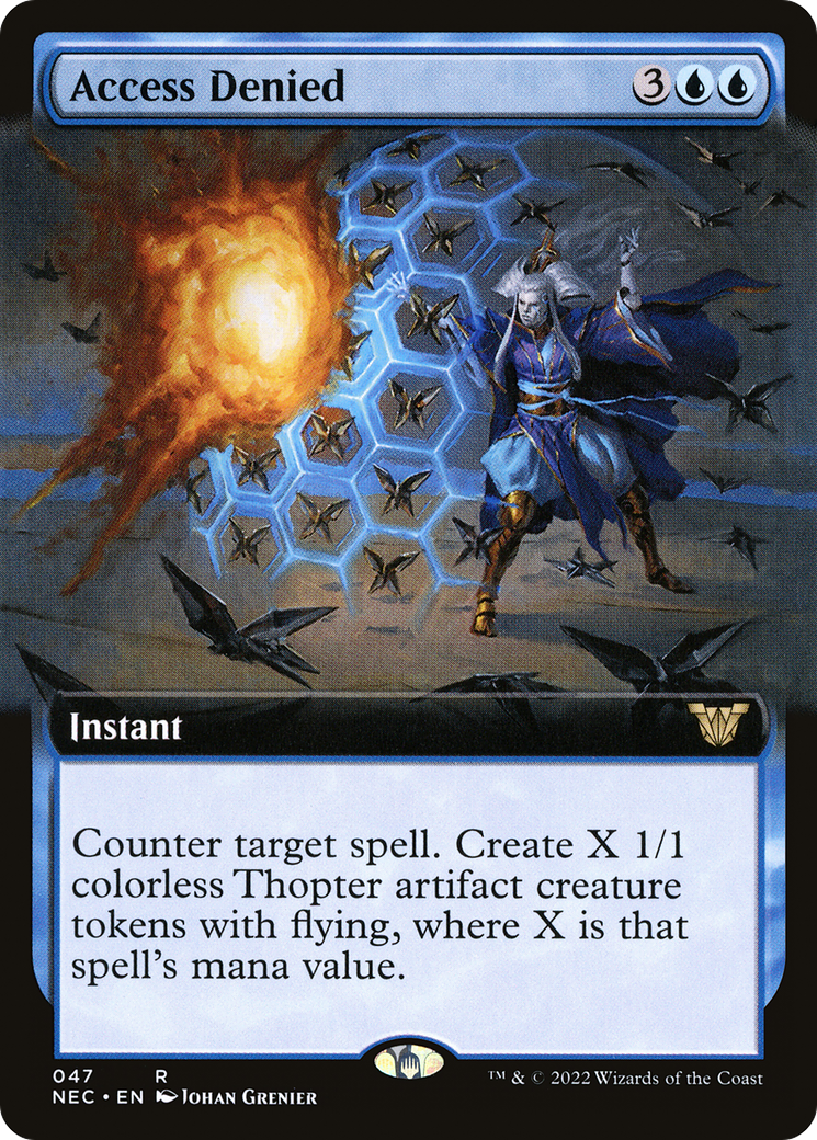 Accès refusé (art étendu) [Kamigawa: Neon Dynasty Commander] 
